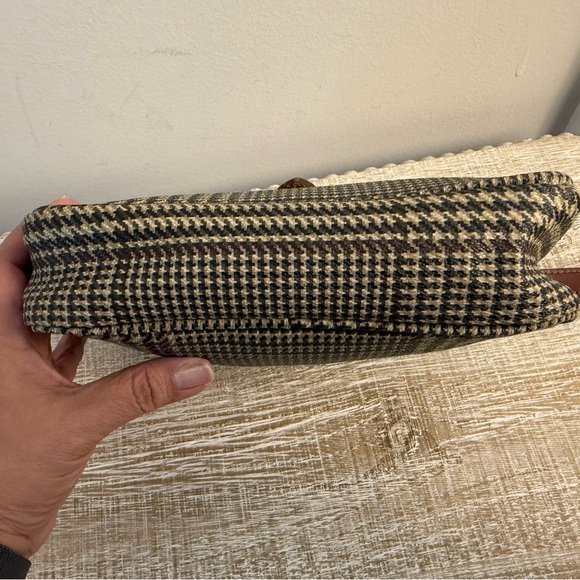 Rare Vintage Ralph Lauren Plaid Small Clutch in Brown and Black - Picture 12 of 13